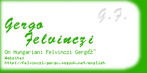 gergo felvinczi business card